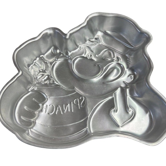 Wilton 1980 Popeye‎ the Sailor Man Cake Pan 502-1719 Baking Vintage Mold Tin - Picture 2 of 3